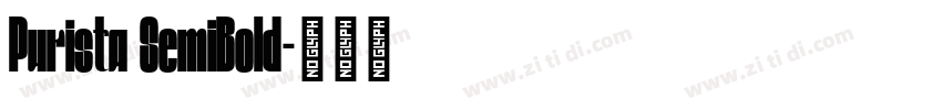Purista SemiBold字体转换 Purista SemiBold字体转换
